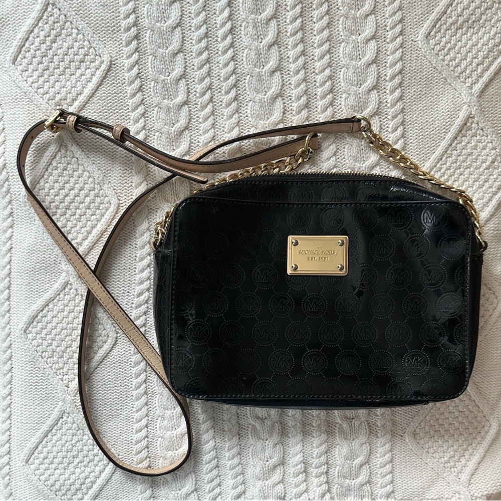 Michael Kors Black Leather Bag